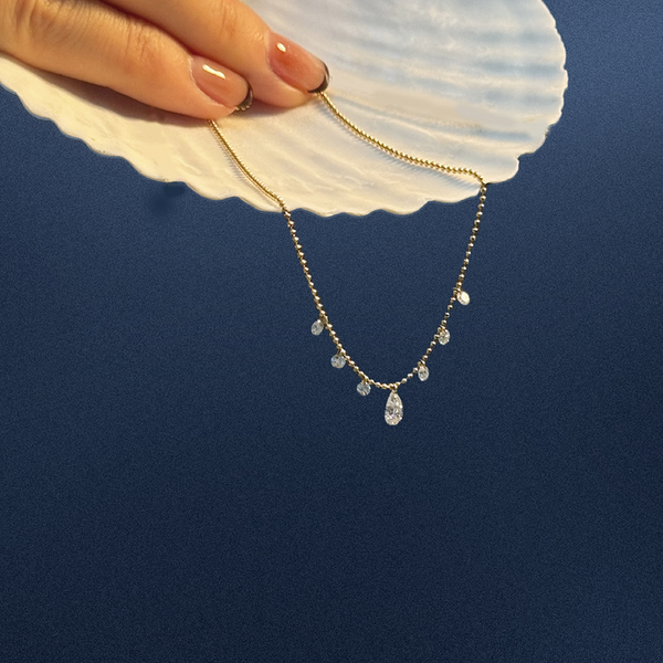 Twinkle Floating Diamond Necklace